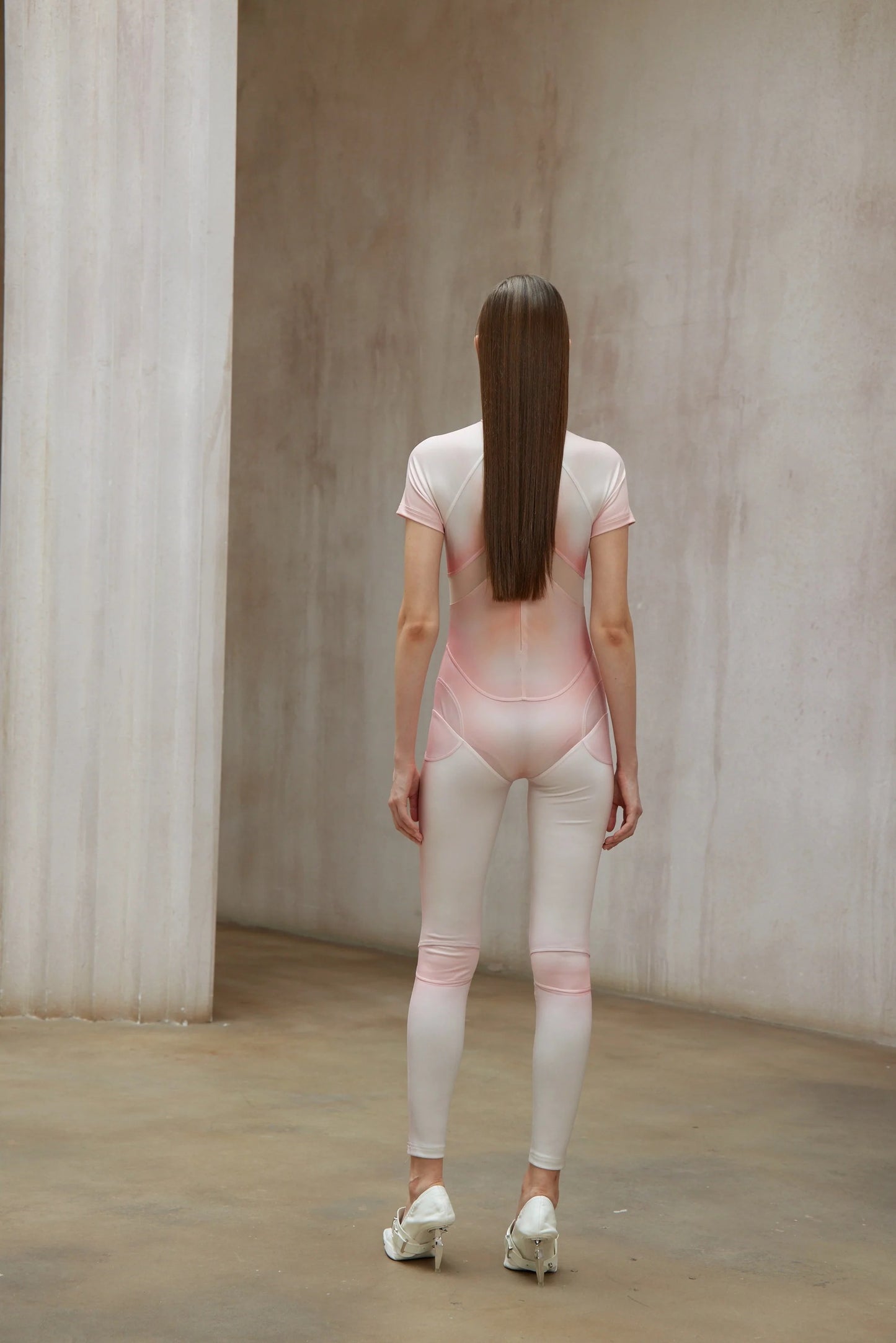 Zero Pink Short Sleeve Catsuit
