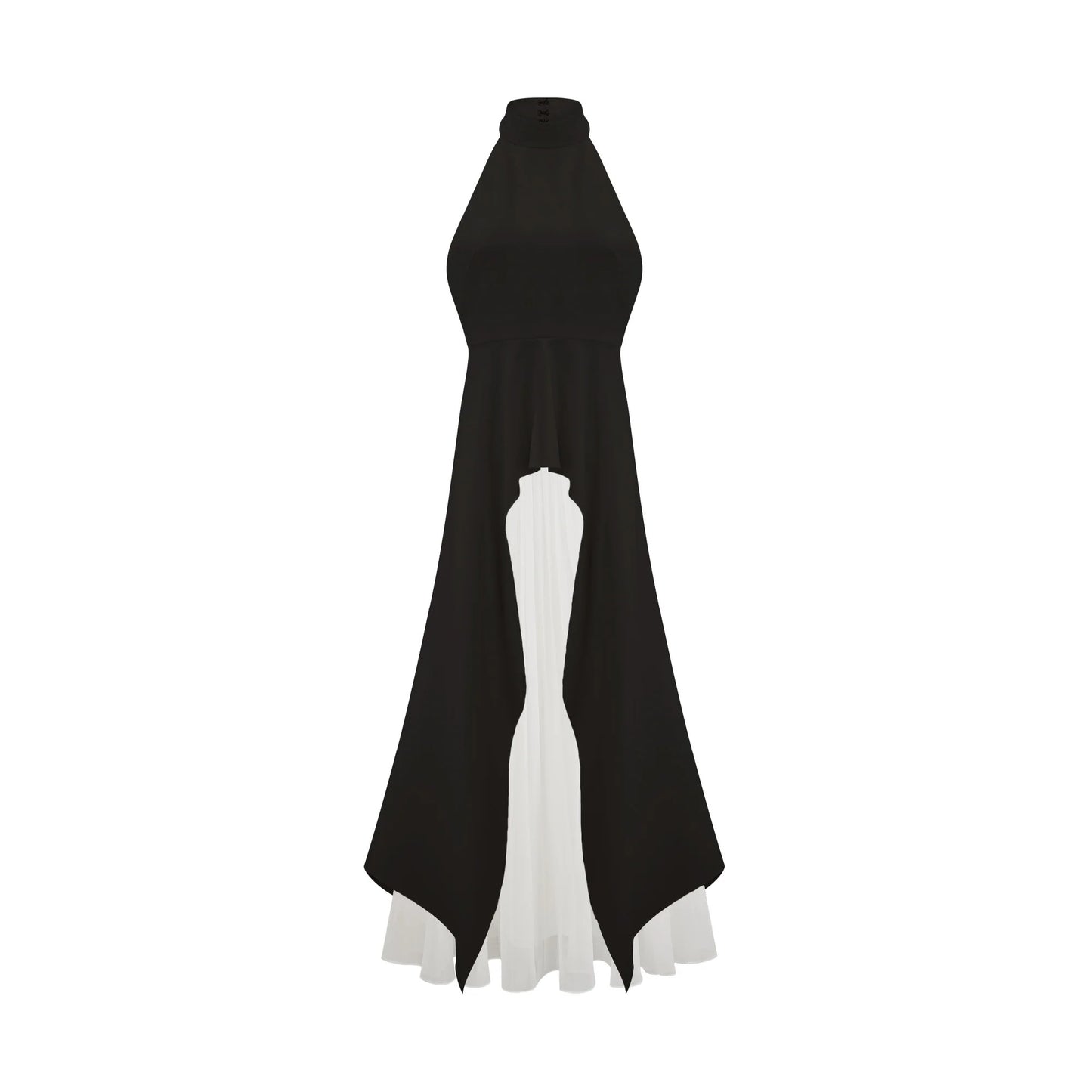 Ines Halterneck Layered Long Dress