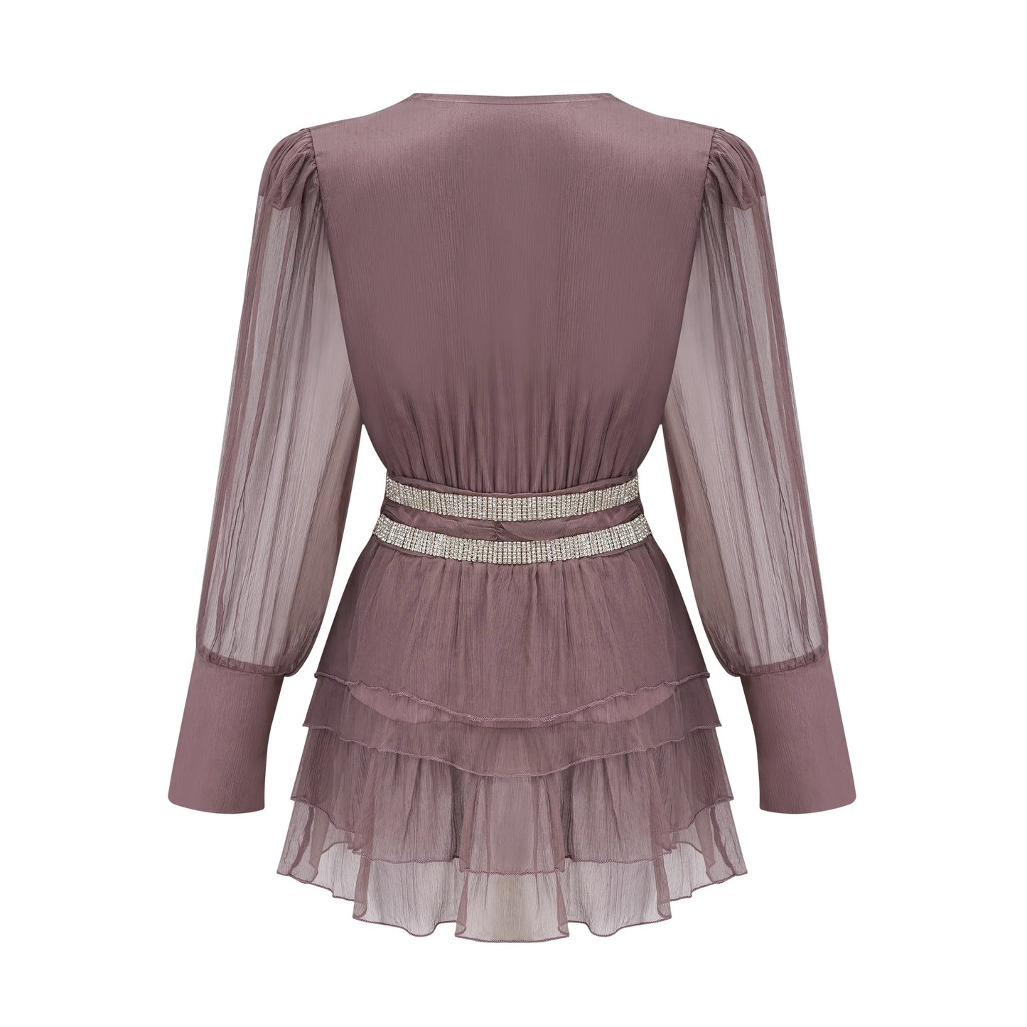 Ellica Crystal-Embellished Silk Mini Dress