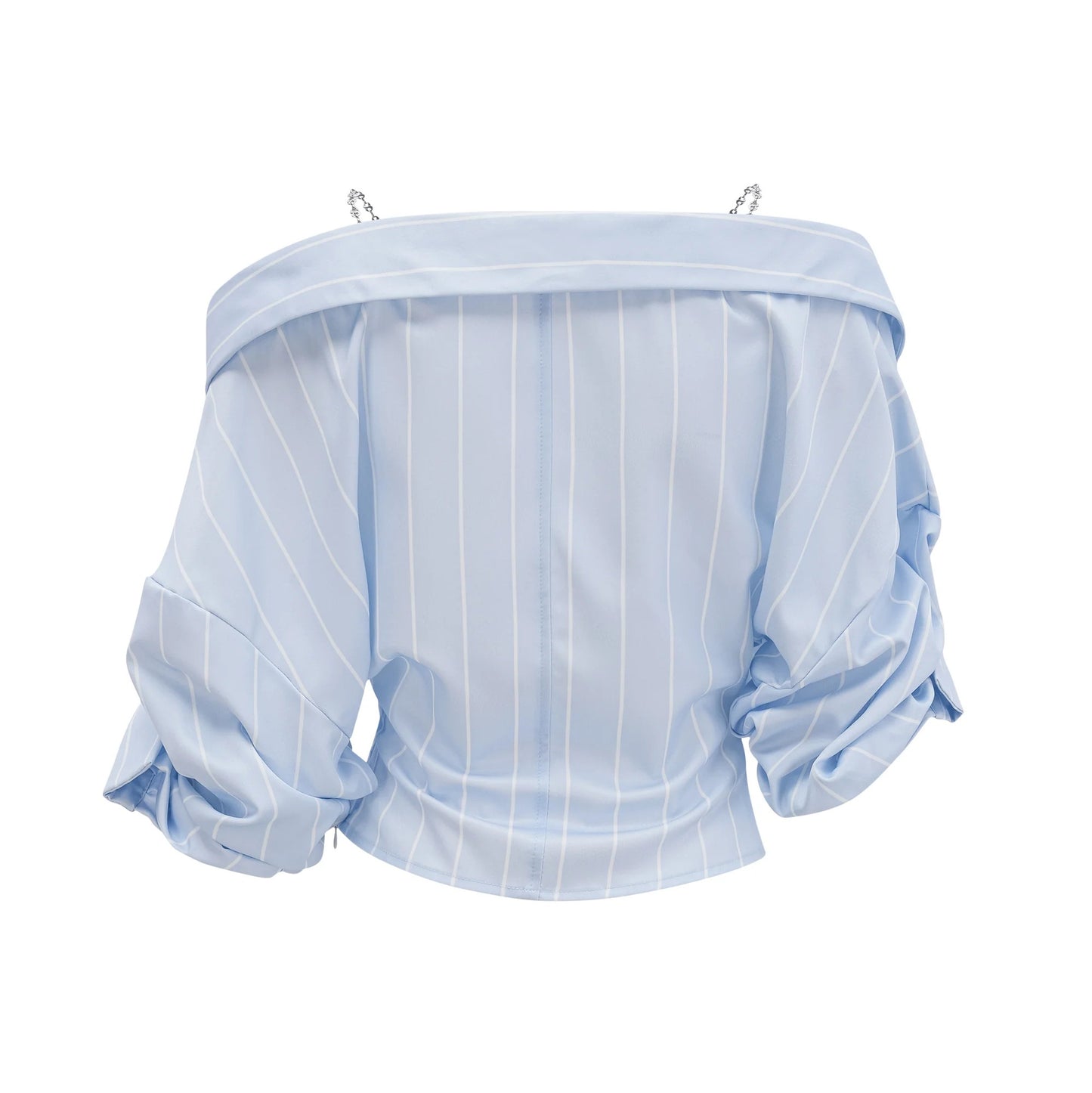 Helene Striped Off-Shoulder Blouse