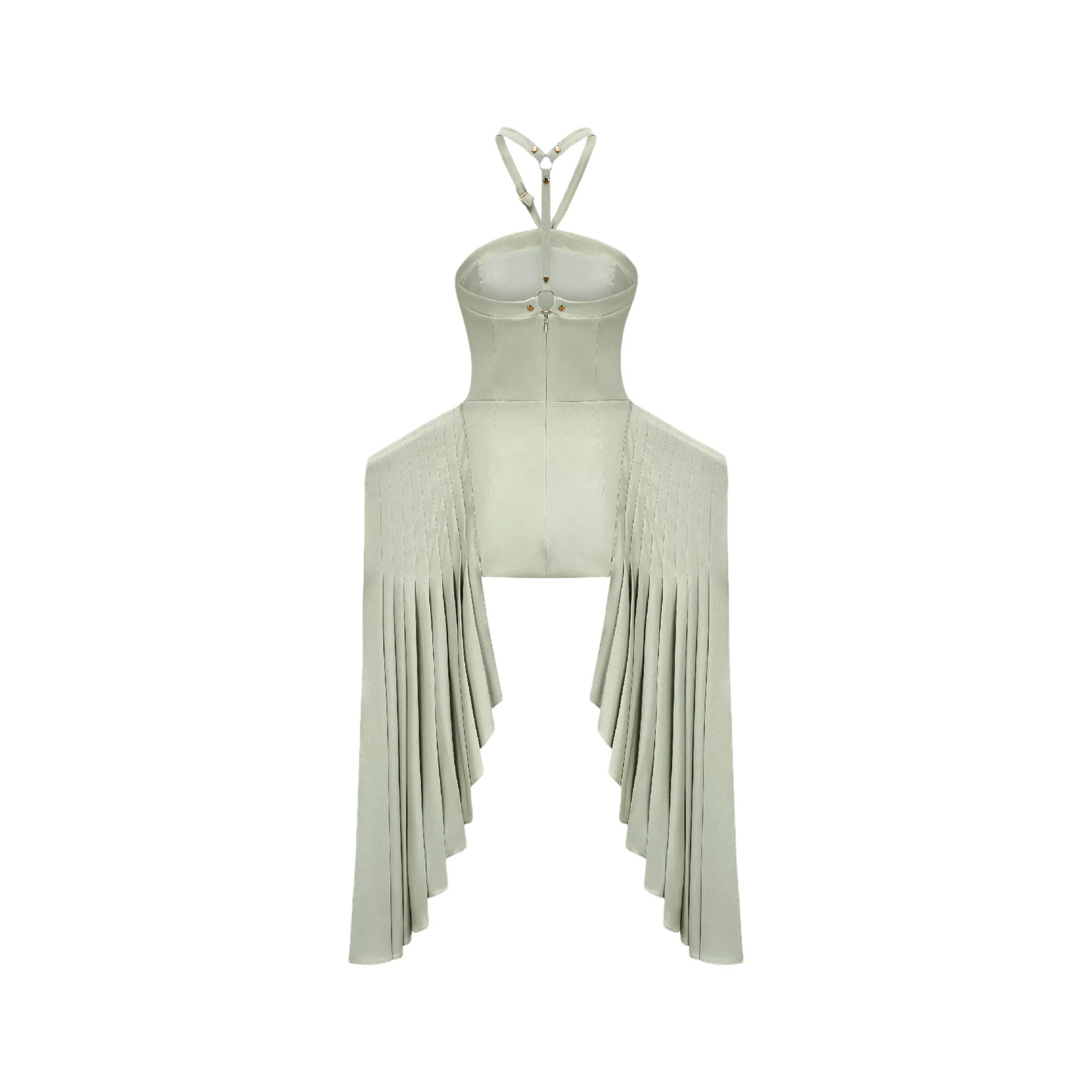 Michel layered-hemline mini dress