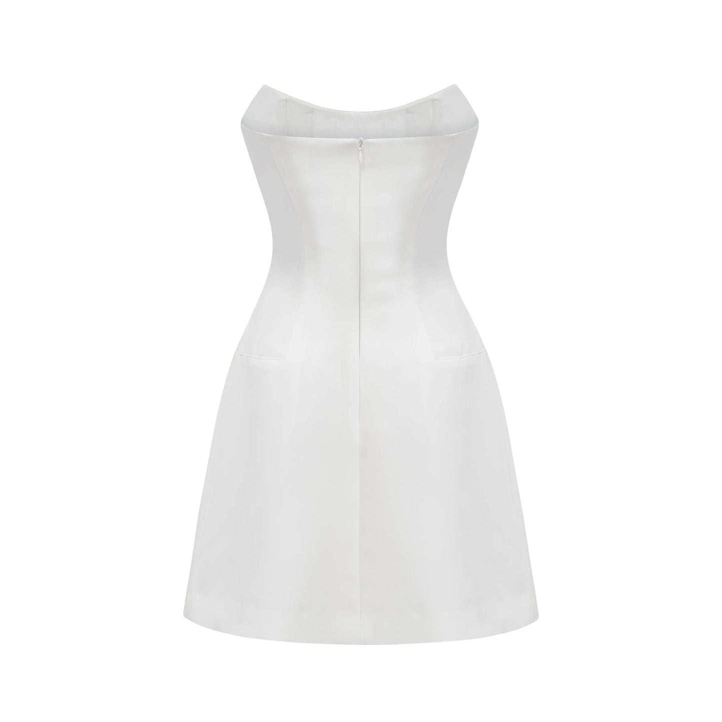 Melisande White Embellished Mini Dress