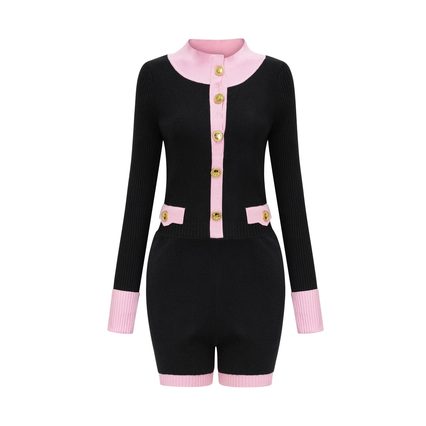 Ondinea Black Knitted Bodysuit