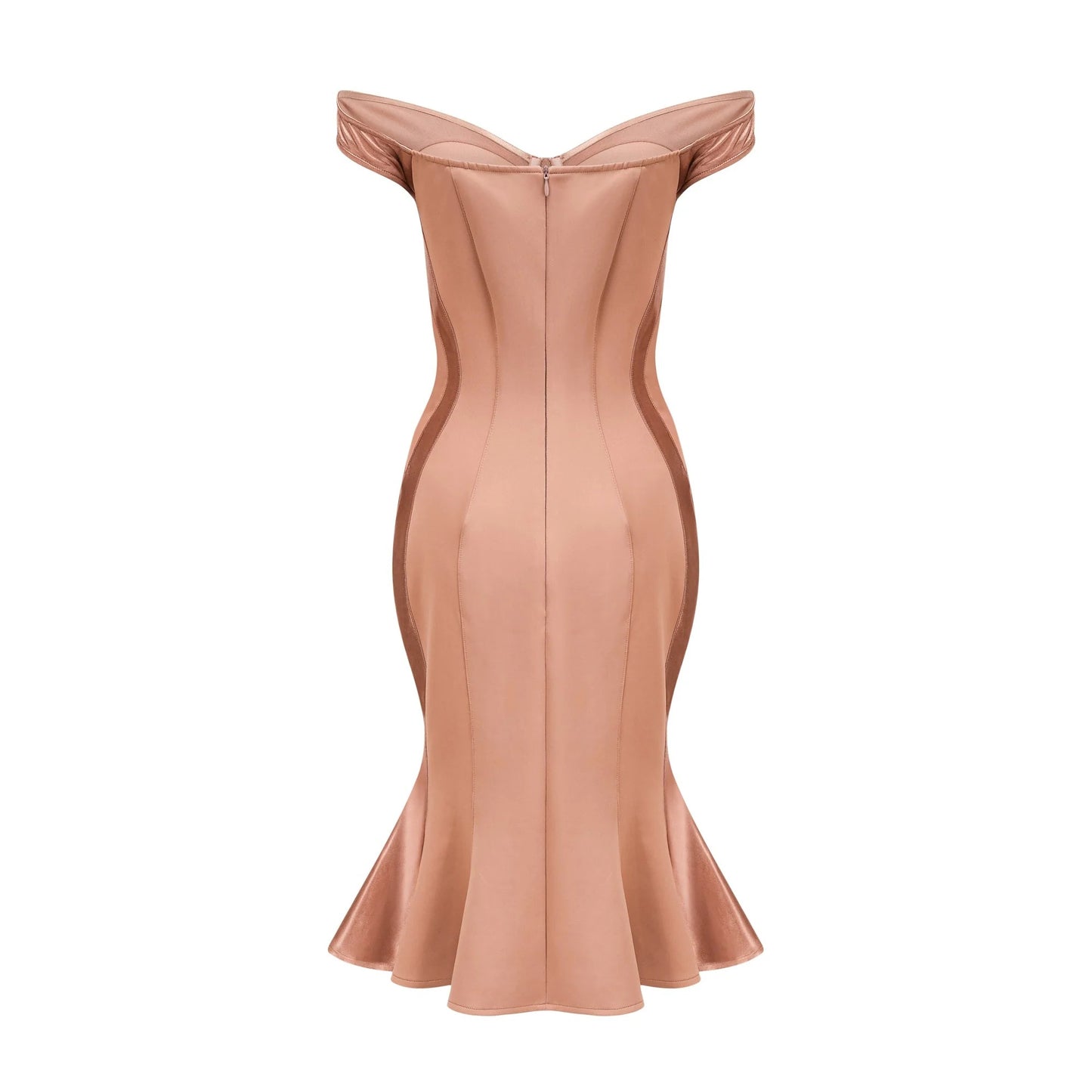 Clemence Bustier-Style Fitted Midi Dress