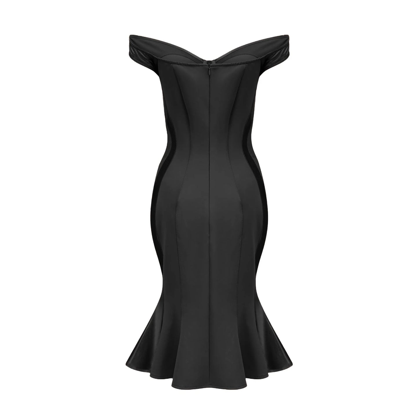 Clemence Bustier-Style Fitted Midi Dress