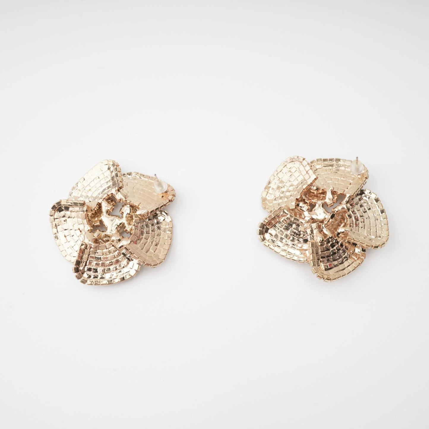 Saira crystal-embellished floral earrings