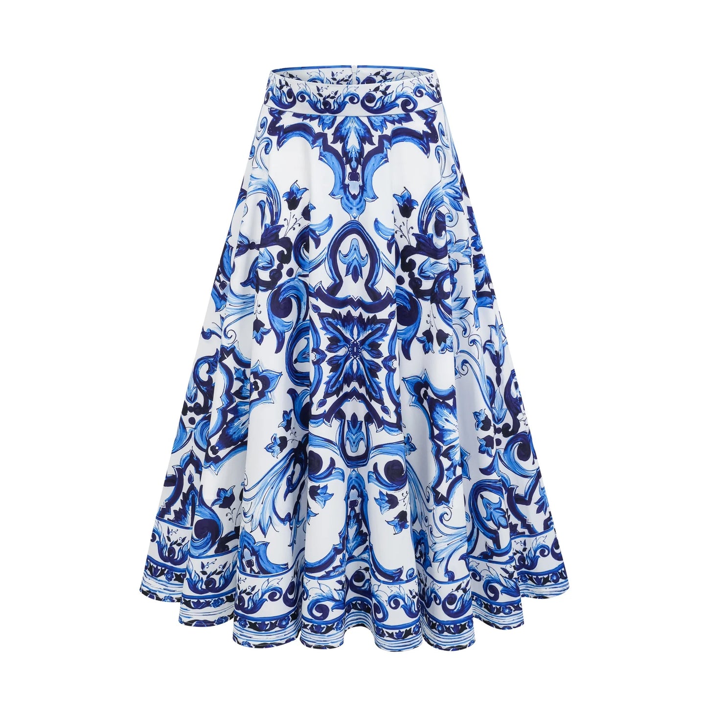 Allegra Graphic-Printed Top & Skirt Matching Set