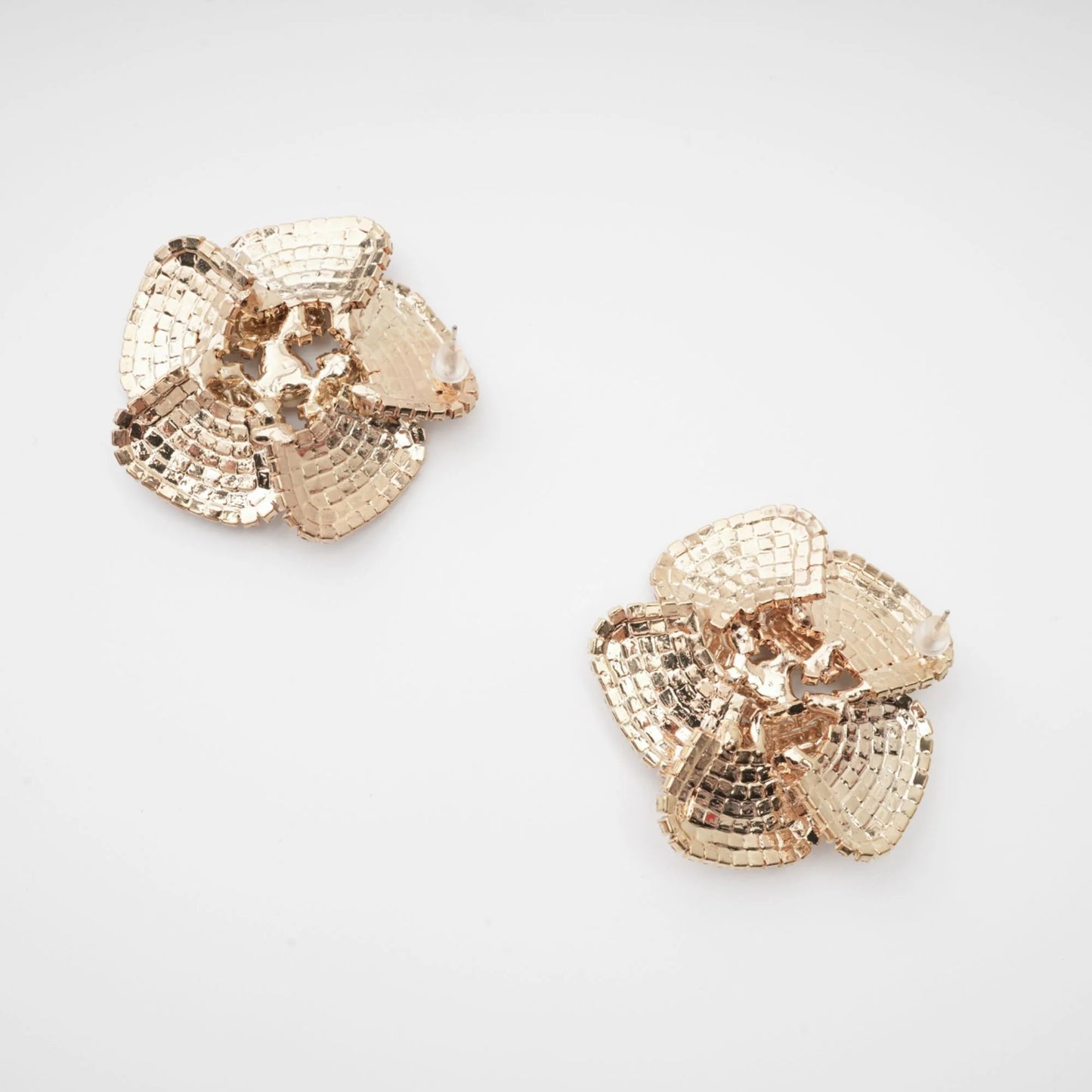 Saira crystal-embellished floral earrings