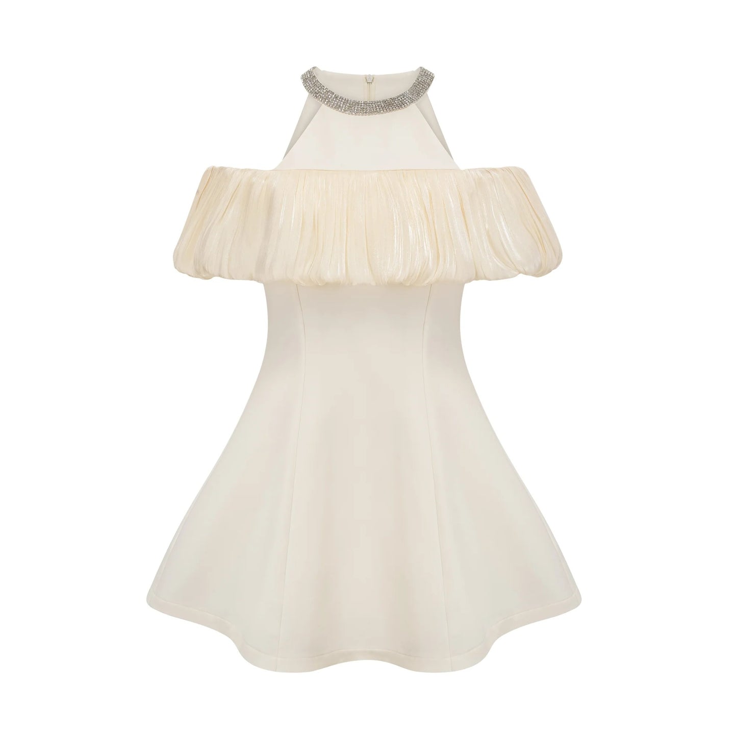 Josephine Crystal-Embellished Sleeveless Mini Dress