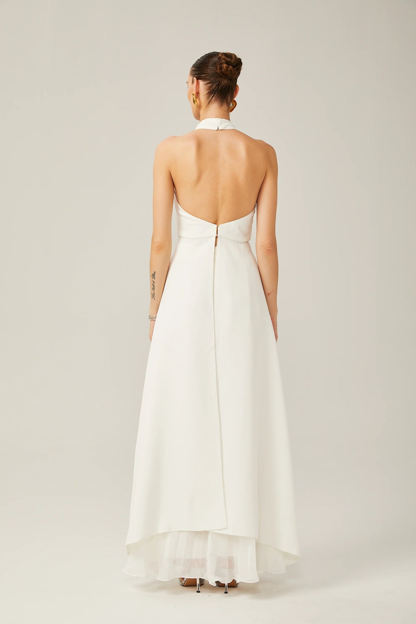 Ines Halterneck Layered Long Dress