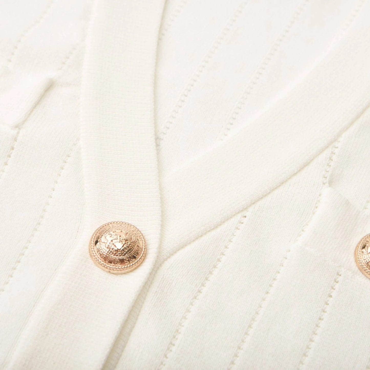 Button detailing knitted top & skirt matching set