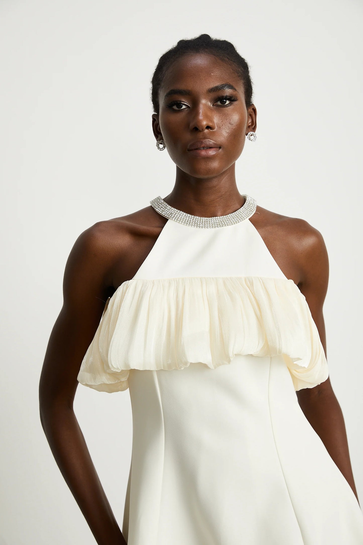 Josephine Crystal-Embellished Sleeveless Mini Dress