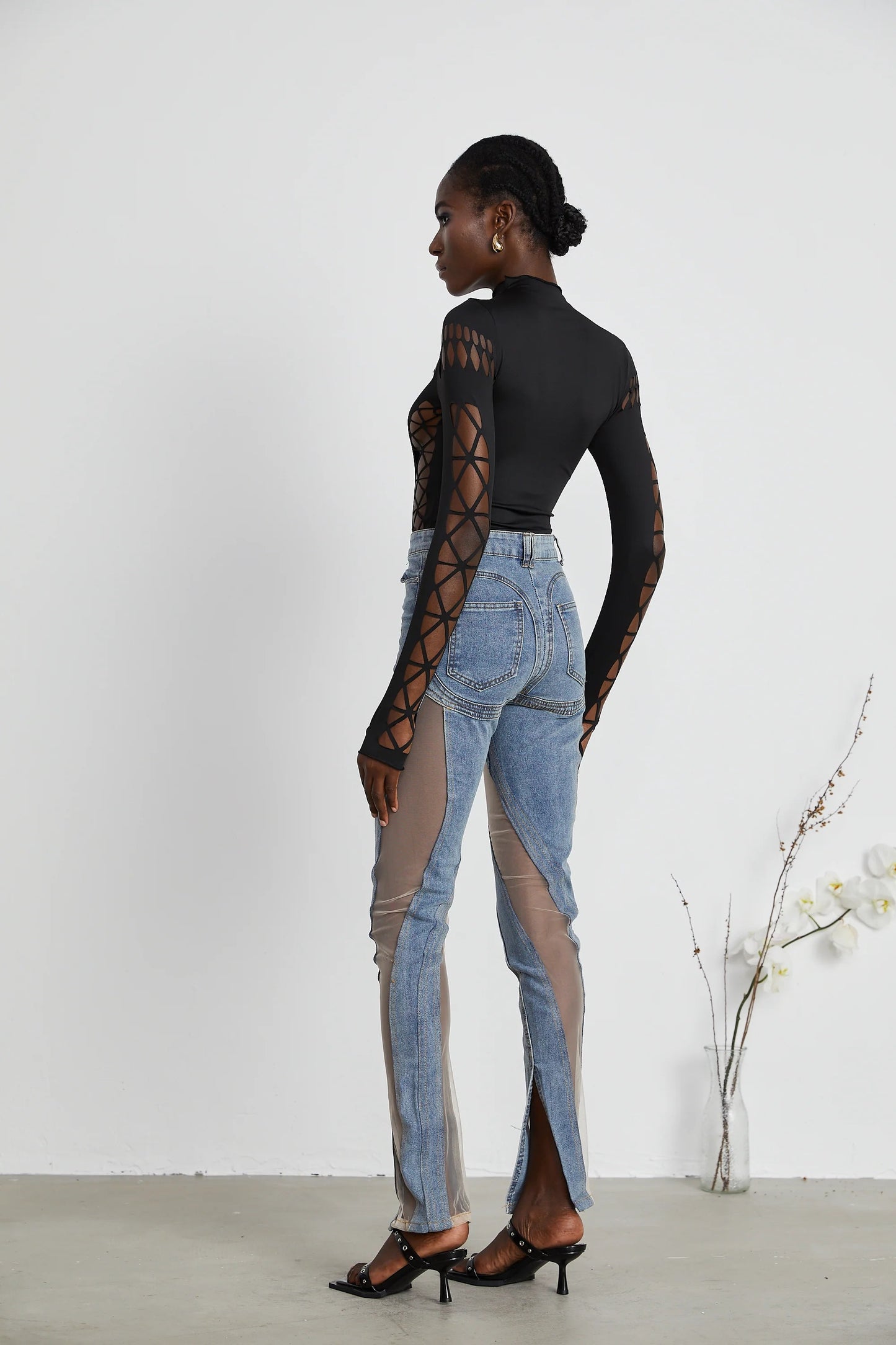 Capriana Long-Sleeve Cutout Bodysuit