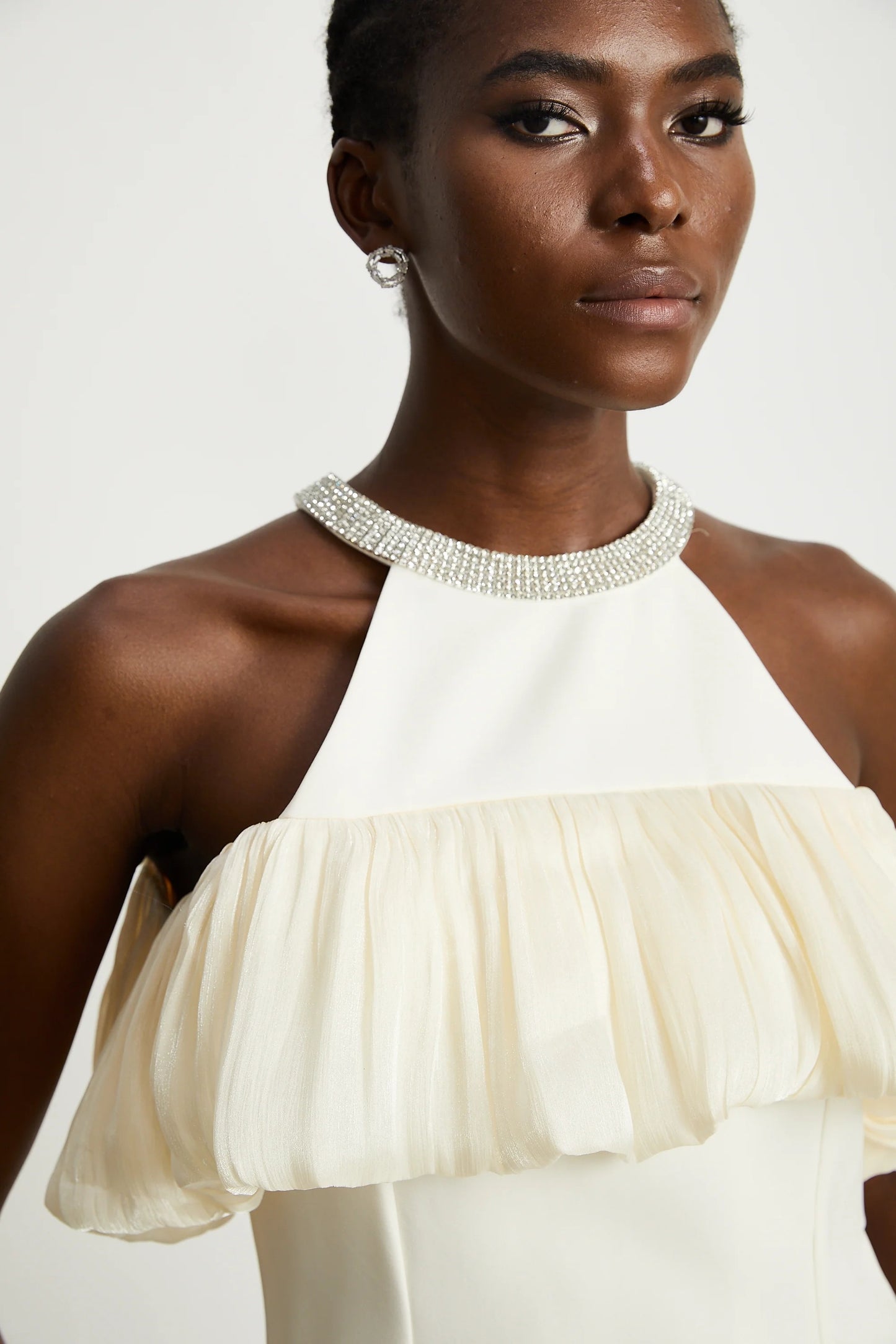 Josephine Crystal-Embellished Sleeveless Mini Dress