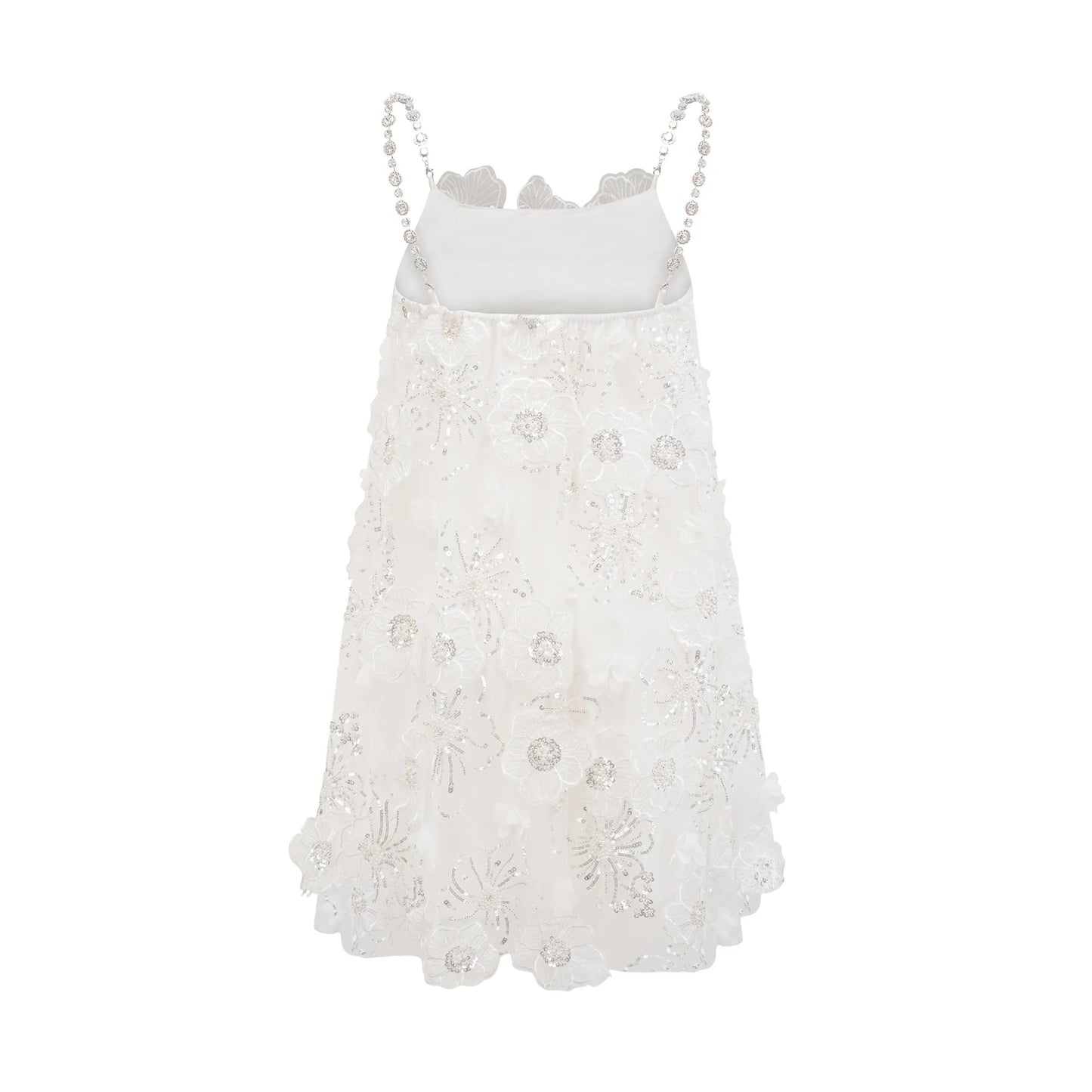 Suzette Crystal-Embellished Floral Mini Dress
