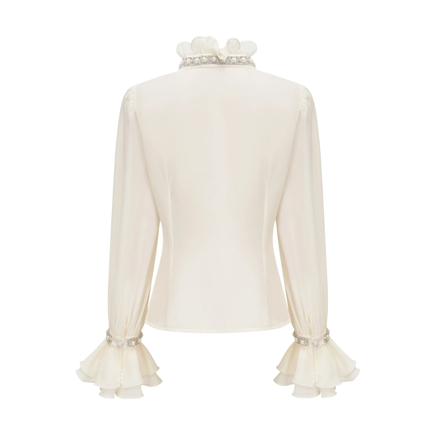 Helene ruffled embellished shirt