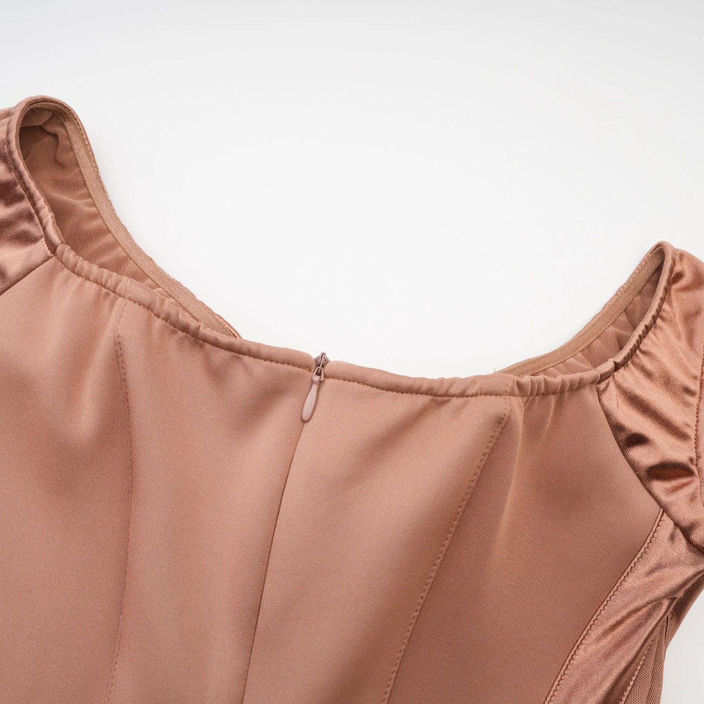 Clemence Bustier-Style Fitted Midi Dress