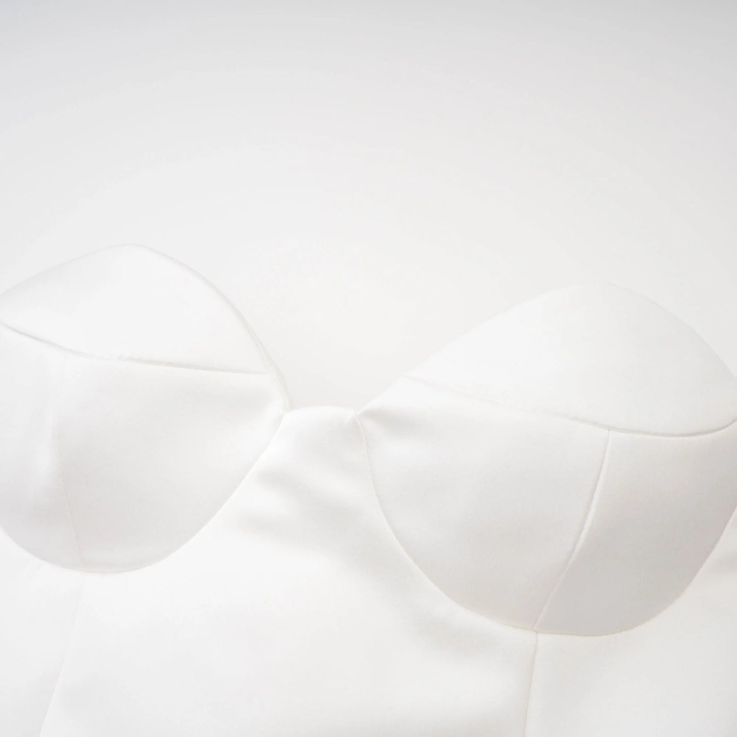 Laure White Bustier Off-Shoulder Mini Dress