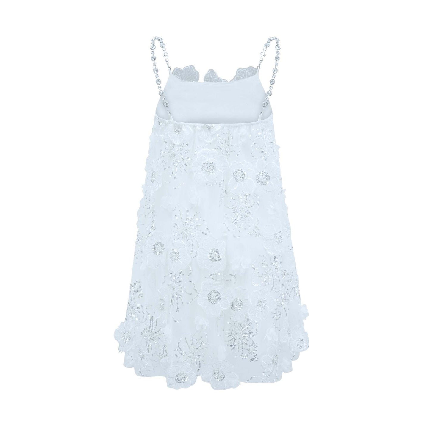Suzette Crystal-Embellished Floral Mini Dress