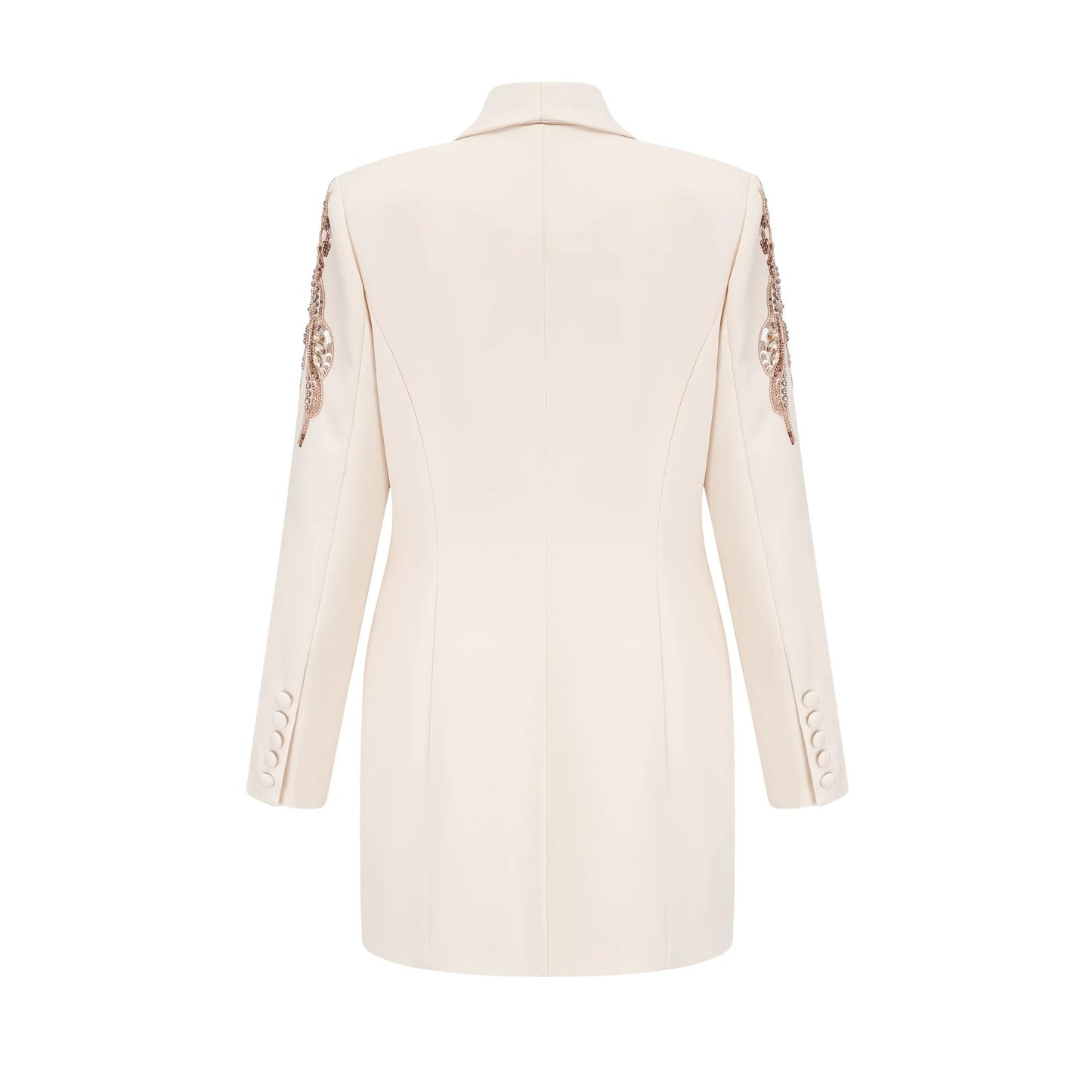 Elena Embellished Sequined Blazer Dress