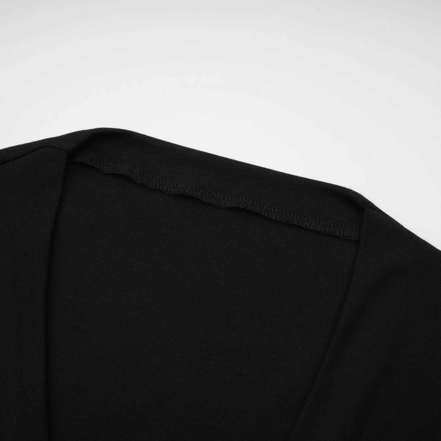 Anais Black Open-Front Gathered Top