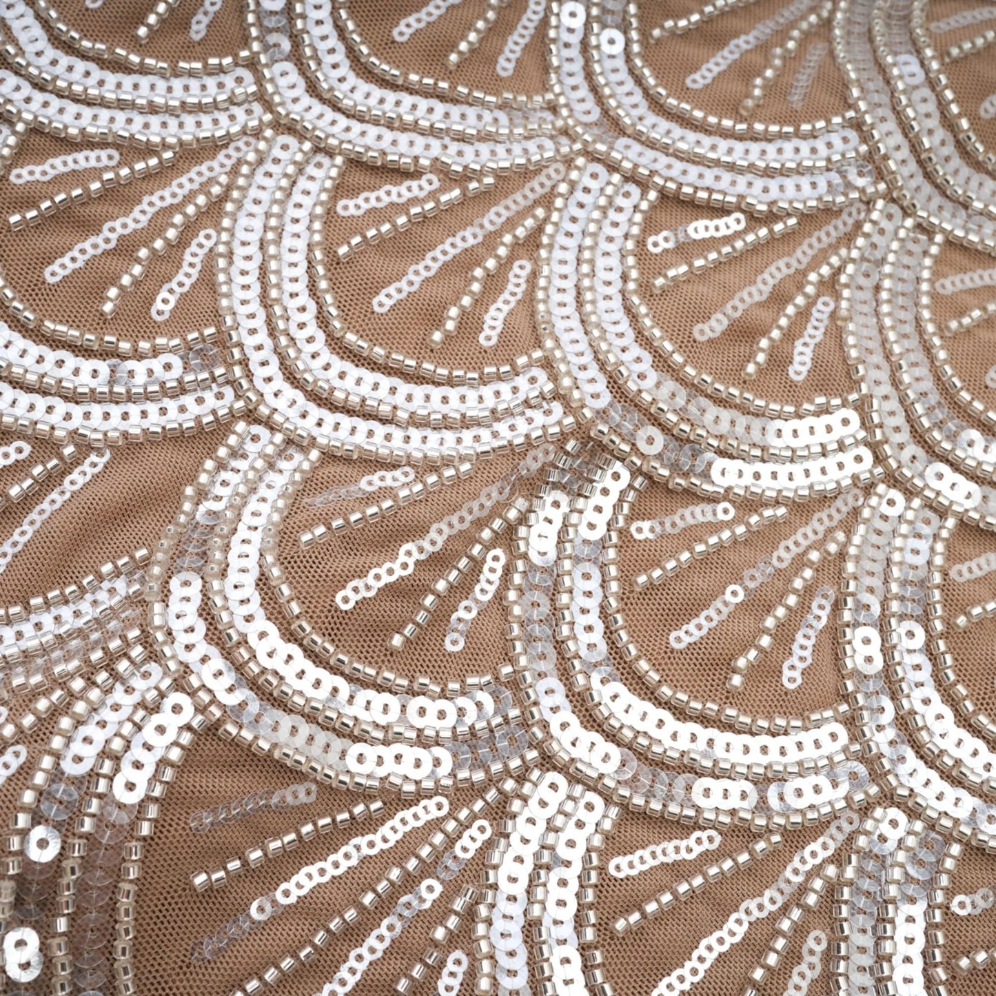 Astrid Brown Embellished Mini Dress