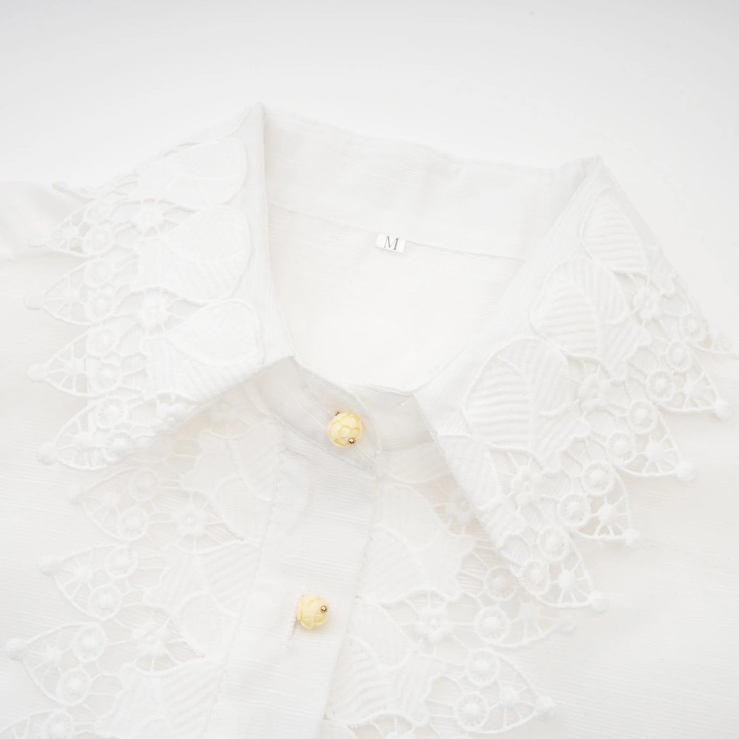 Renee White Semi-Sheer Shirt & Skirt Matching Set