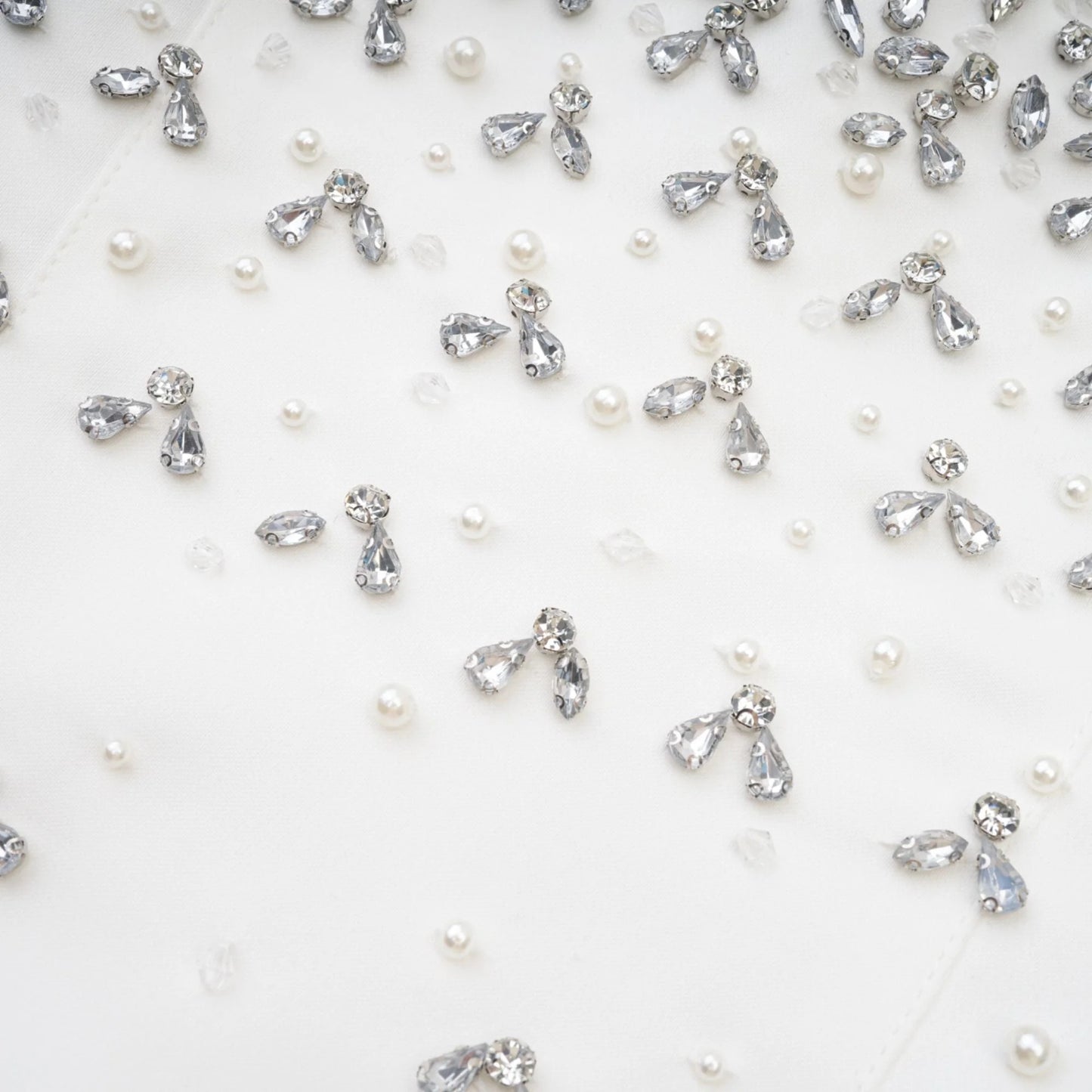 Melisande White Embellished Mini Dress