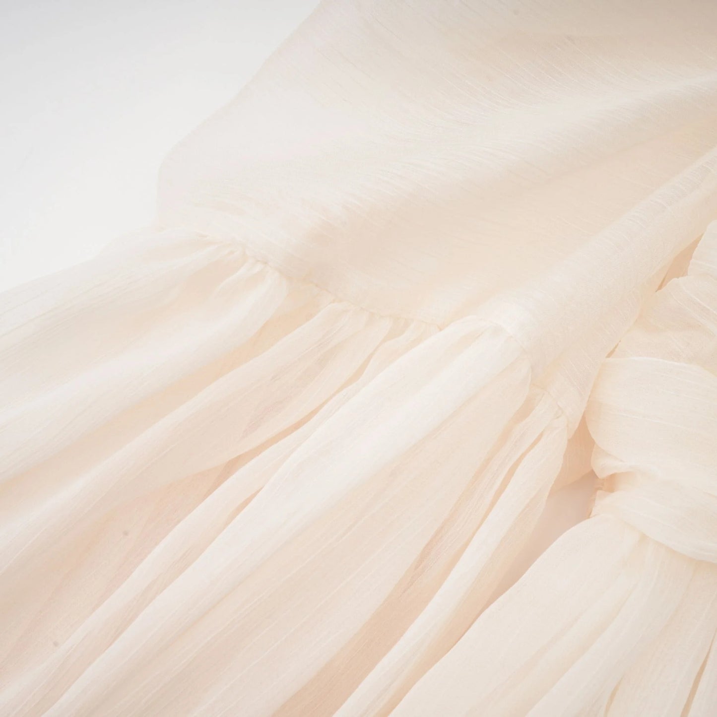 Thibaulte Tuck-Detail Pleated Tulle Mini Dress