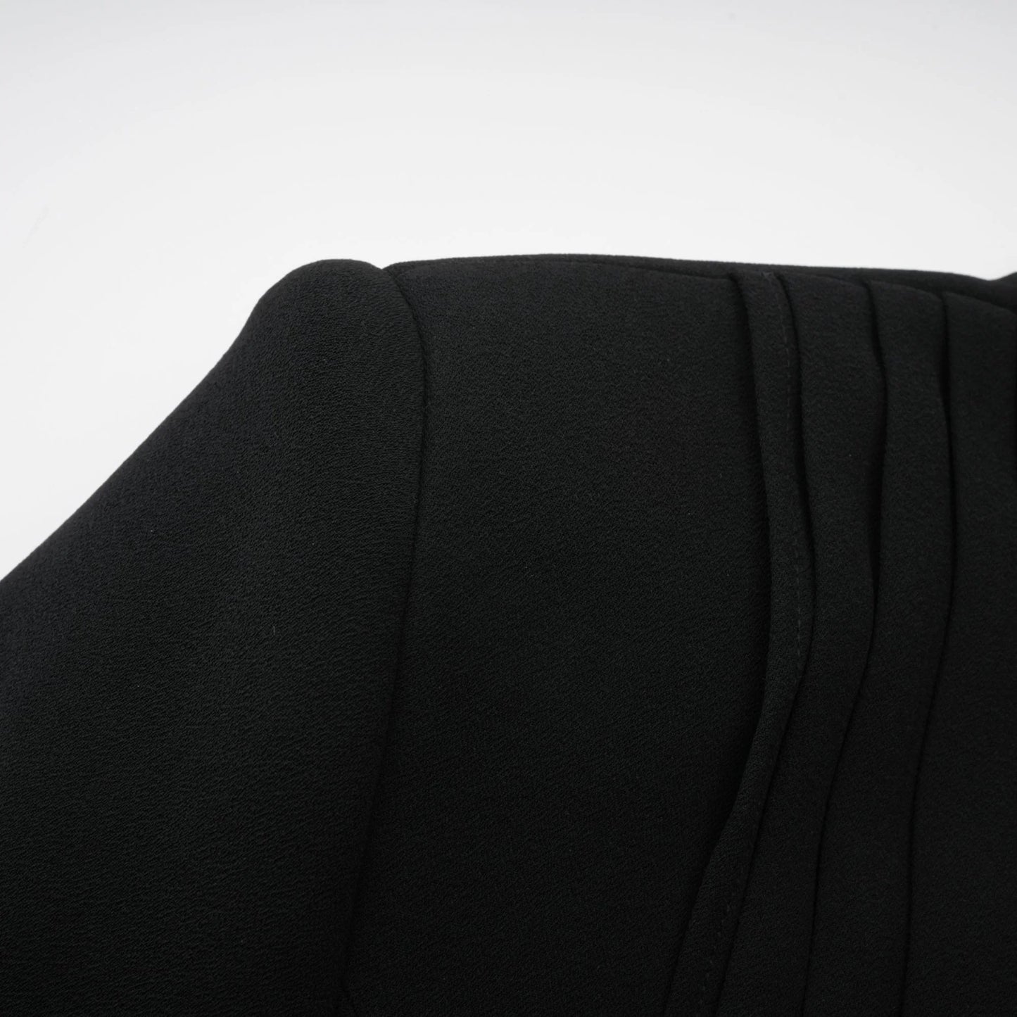 Suzanne Black Pleated Jacket & Trousers Matching Set