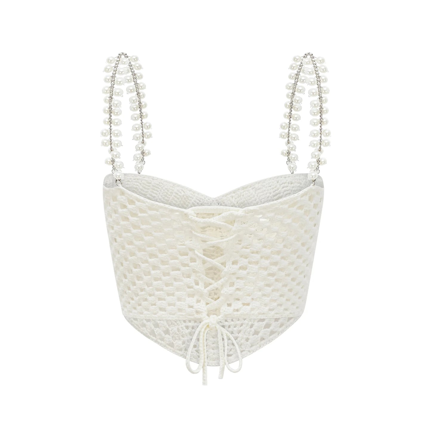 Prunelle Crochet Knit Two-Piece Top and Skirt Set