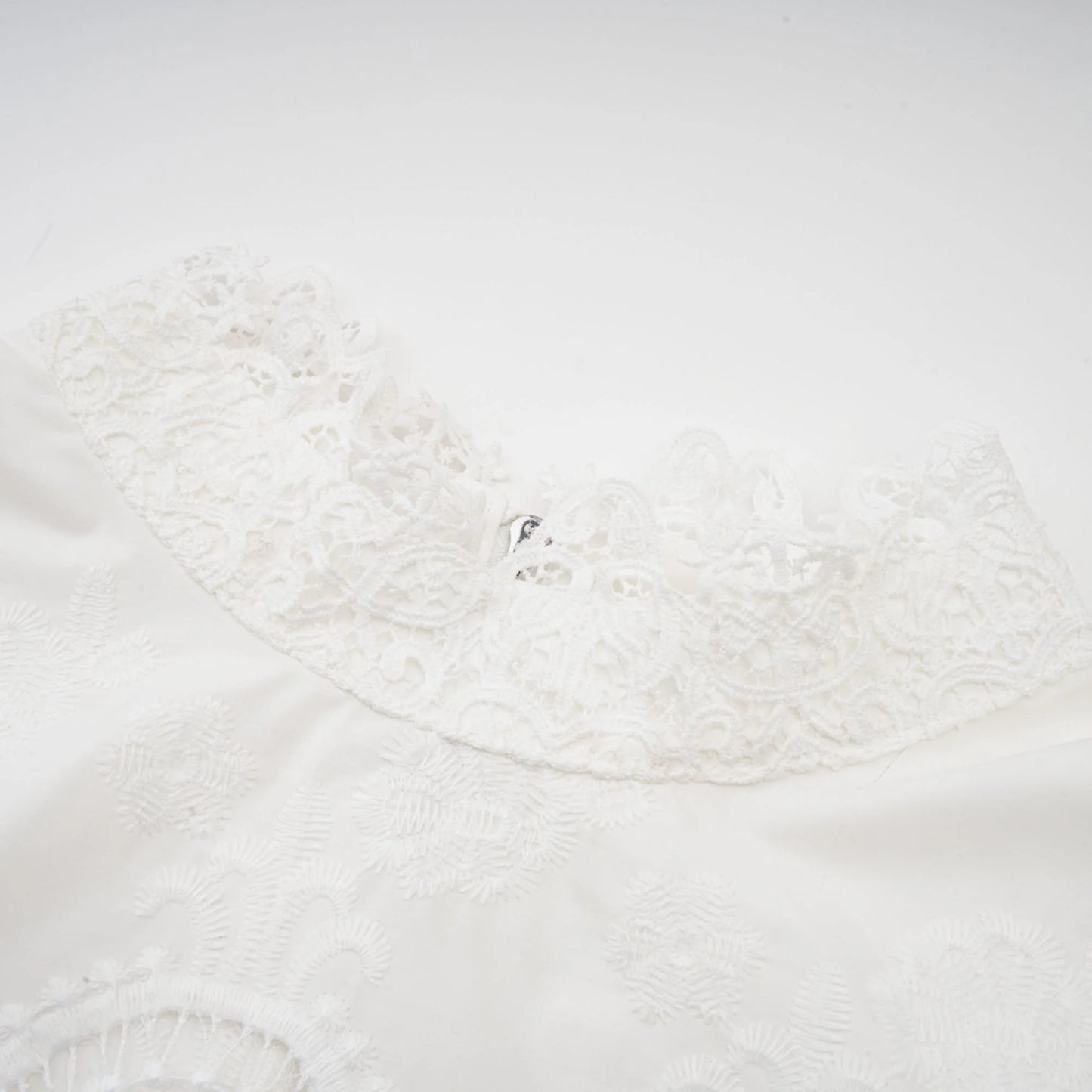 Raphaelle Lace-Trim Cut-Out Cropped Top & Trousers Matching Set