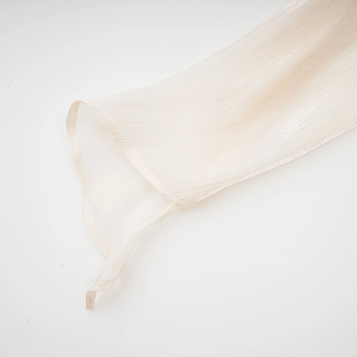 Eugenie Neutral Fully Pleated Ruffled Mini Dress