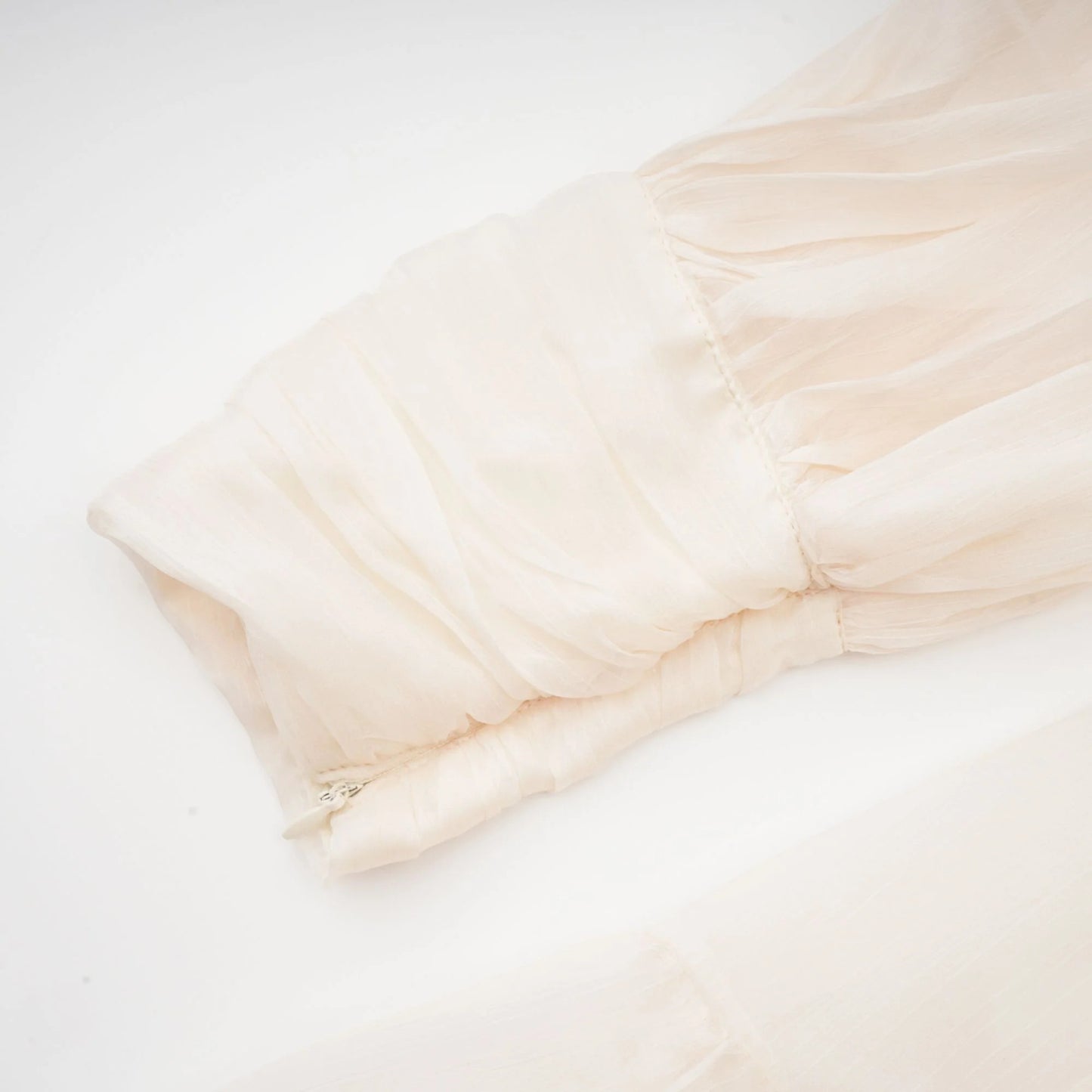 Thibaulte Tuck-Detail Pleated Tulle Mini Dress