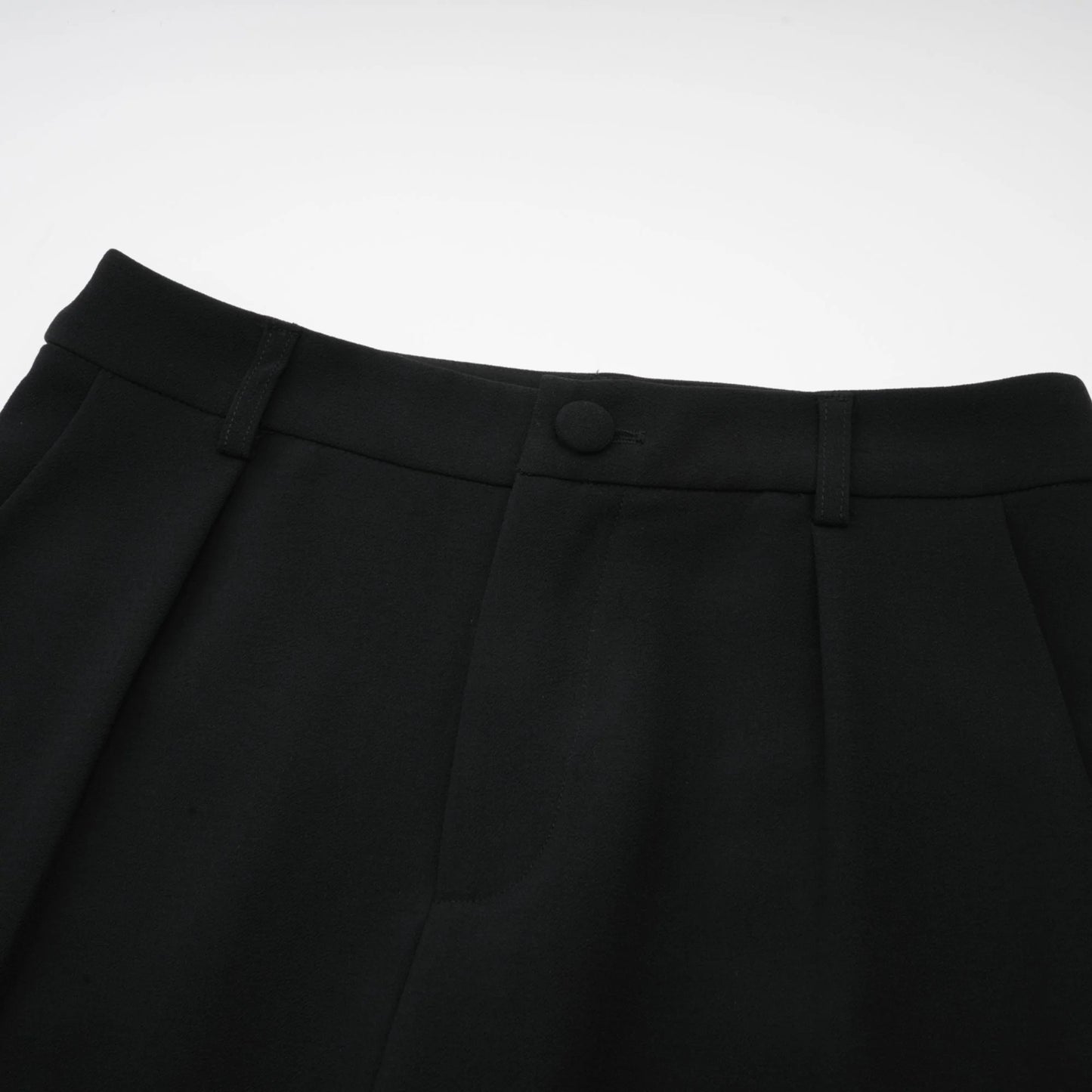 Suzanne Black Pleated Jacket & Trousers Matching Set