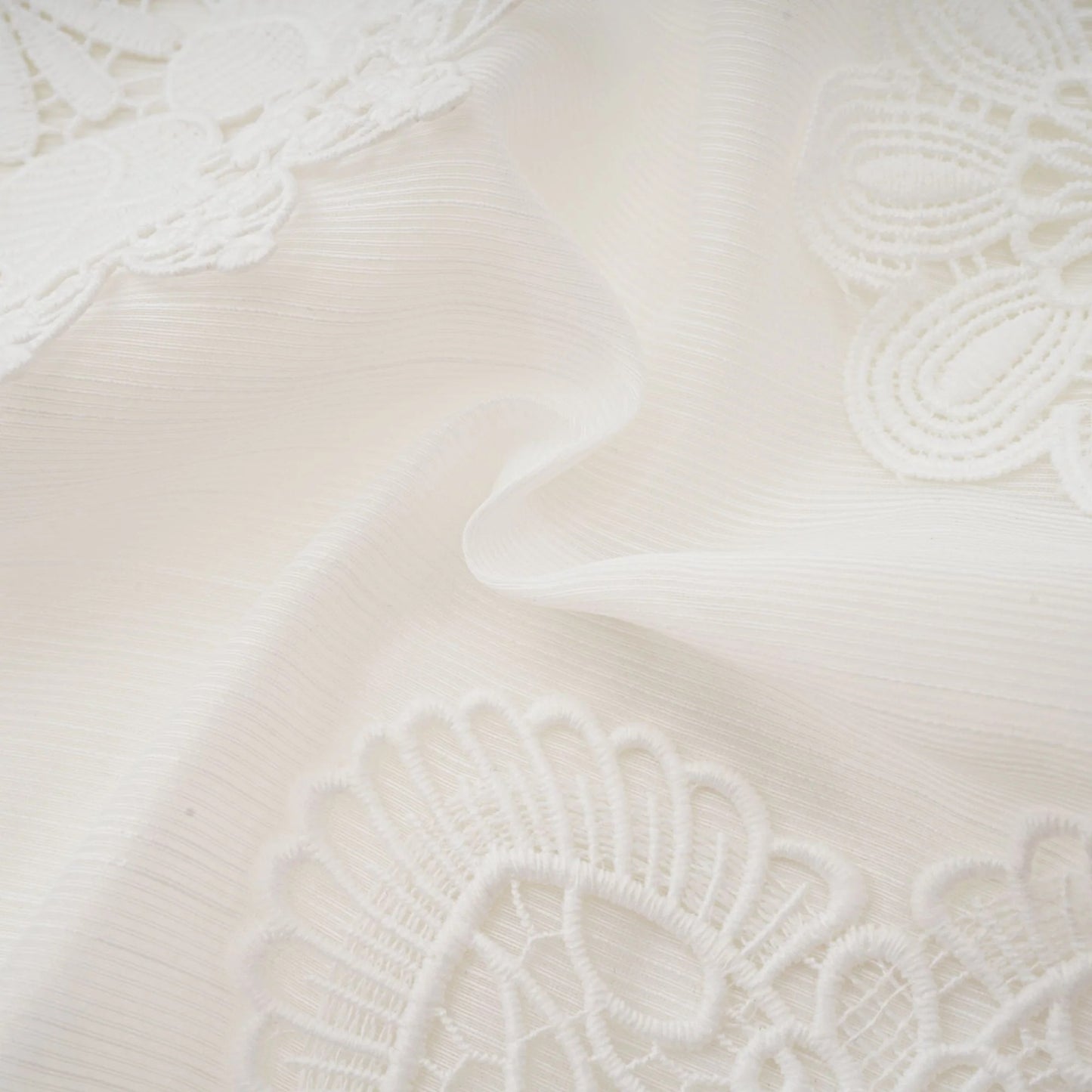 Renee White Semi-Sheer Shirt & Skirt Matching Set
