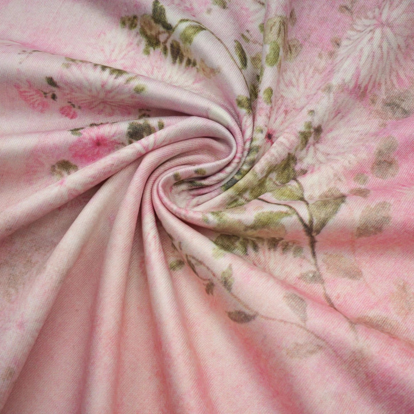 Narcisse Pink Embellished Floral-Print Midi Dress