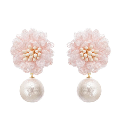 Capriana floral motif drop earrings