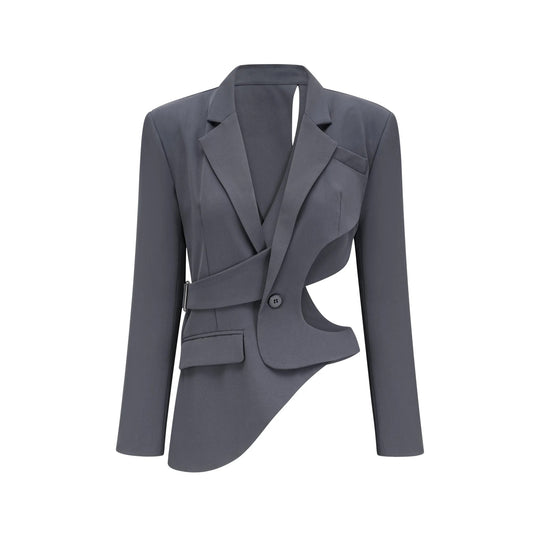 Amelie Asymmetrical Cut-Out Jacket