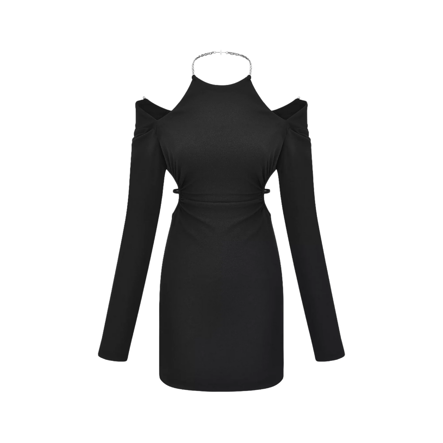 Next Level-off-shoulder waist cut-out dress