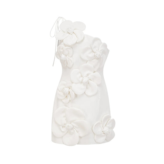 Liane White Floral Off-Shoulder Mini Dress