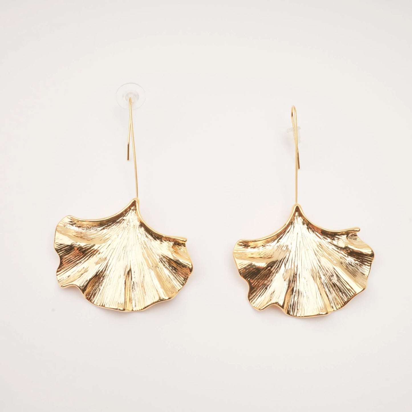 Juliet gold ginkgo drop earrings