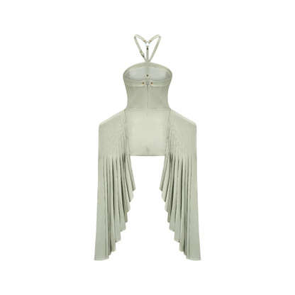 Michel layered-hemline mini dress