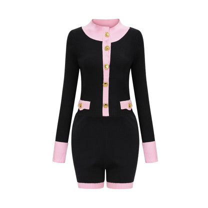 Ondinea Black Knitted Bodysuit