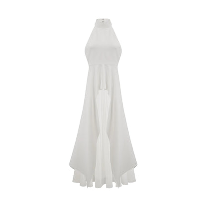 Ines Halterneck Layered Long Dress