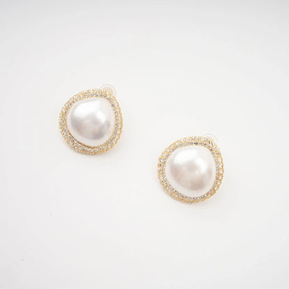 Gloria faux-pearl stud earrings