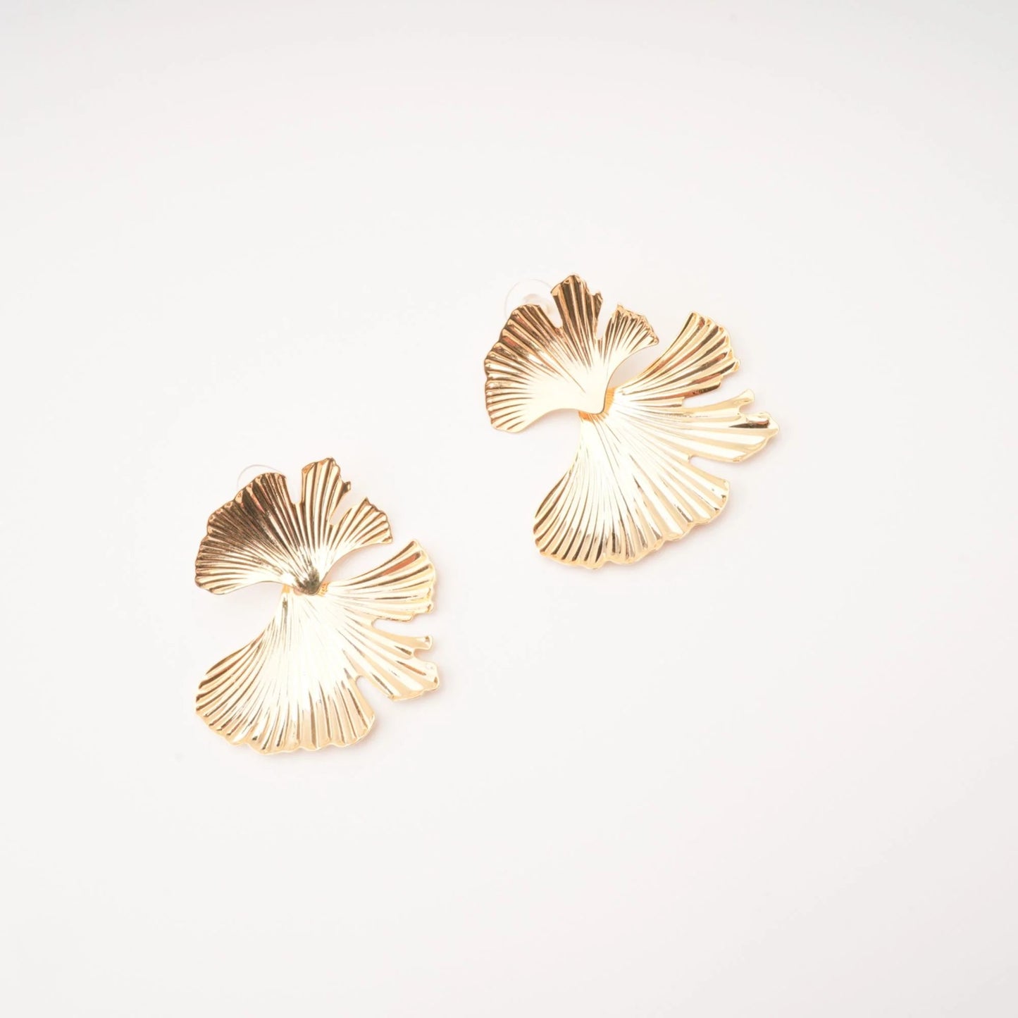 Adriana gold filled ginkgo earrings