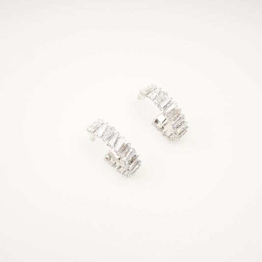 Ysabella crystal-embellished hoop earrings