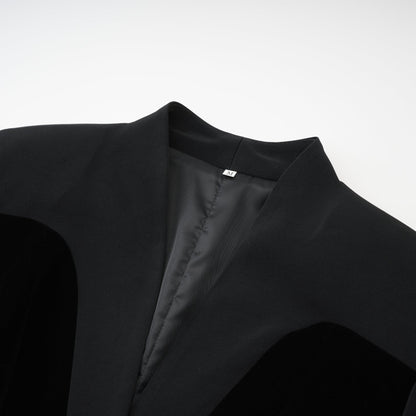 Mireille black panelled jacket