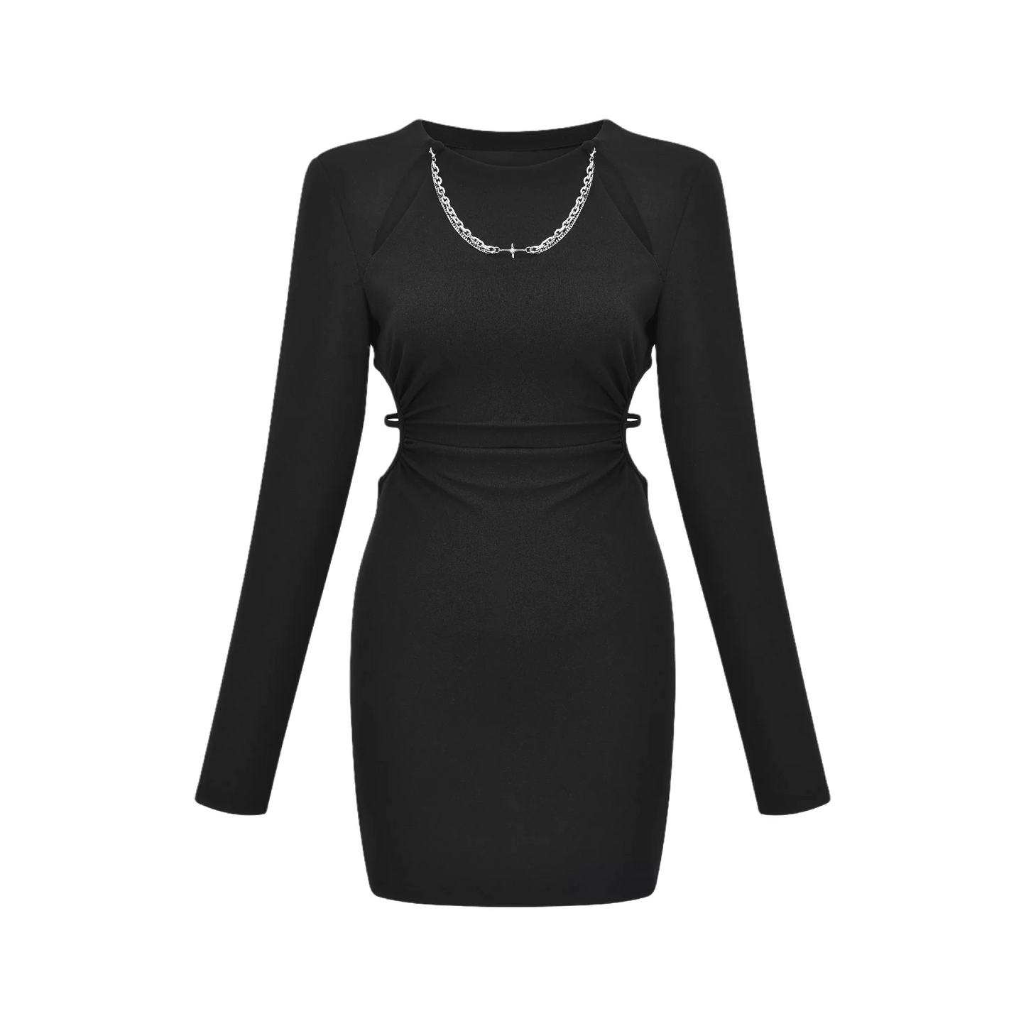 Next Level-off-shoulder waist cut-out dress